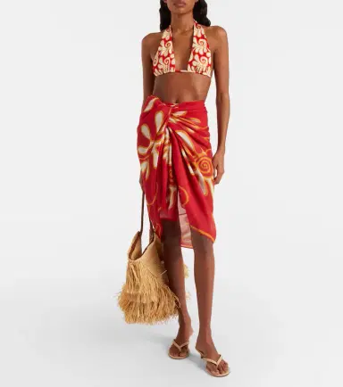 Cala de la Cruz Luana printed beach cover-up | Thumbnail 5