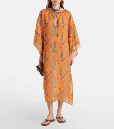 Etro Paisley ramie kaftan | Thumbnail 4
