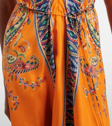Etro Paisley asymmetric open-back maxi dress | Thumbnail 3