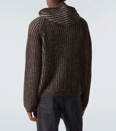 Our Legacy Level ribbed-knit wool zip-up hoodie | Thumbnail 5