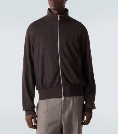 Our Legacy Mob ribbed-knit cotton-blend bomber jacket | Thumbnail 3 Our Legacy Mob ribbed-knit cotton-blend bomber jacket | Thumbnail 3