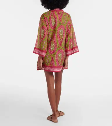 Etro Printed cotton and silk tunic | Thumbnail 2