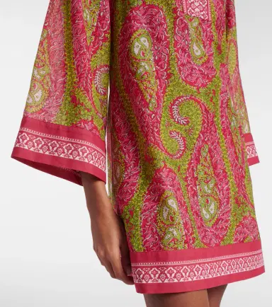Etro Printed cotton and silk tunic | Thumbnail 3