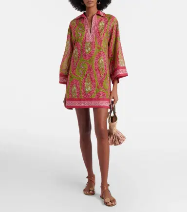 Etro Printed cotton and silk tunic | Thumbnail 5