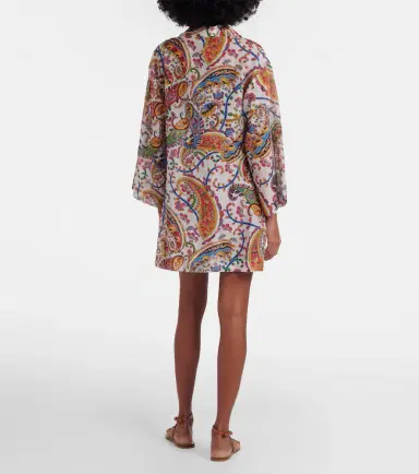 Etro Printed cotton and silk tunic | Thumbnail 2