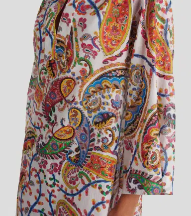 Etro Printed cotton and silk tunic | Thumbnail 5