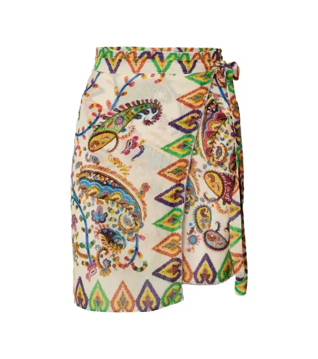 Etro Paisley sheer beach cover-up