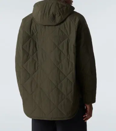 Comme des Garcons Homme Comme des Garçons Homme Corduroy-trimmed quilted hooded jacket | Thumbnail 3