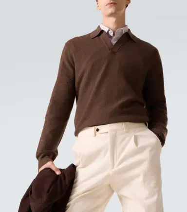 Zegna Cashmere half-zip sweater | Thumbnail 2