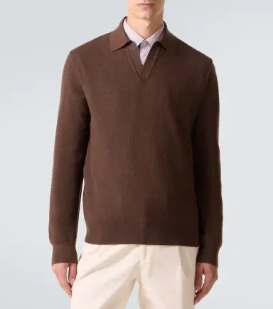 Zegna Cashmere half-zip sweater | Thumbnail 4