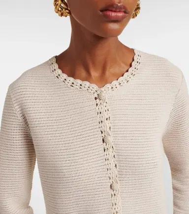 Frame Crochet-trimmed wool-blend jacket | Thumbnail 5