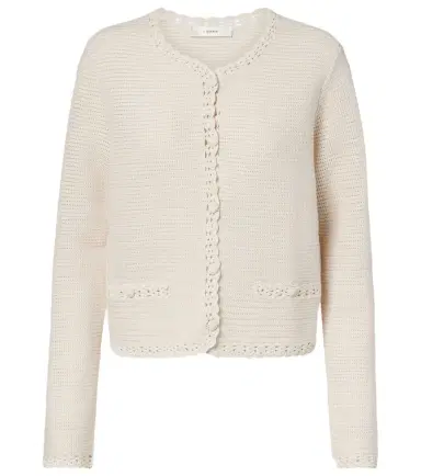 Frame Crochet-trimmed wool-blend jacket | Thumbnail 1