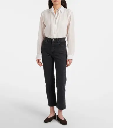 Frame Ruler cropped straight jeans | Thumbnail 3 Frame Ruler cropped straight jeans | Thumbnail 3