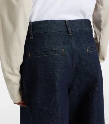 Frame Tailored low-rise denim wide-leg shorts | Thumbnail 3