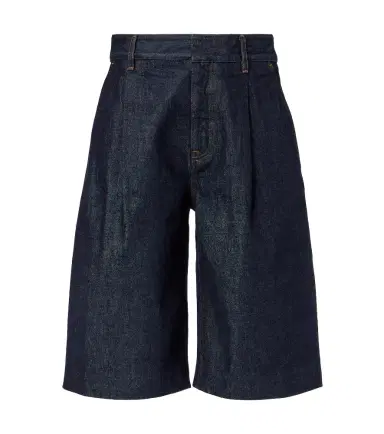 Frame Tailored low-rise denim wide-leg shorts | Thumbnail 1