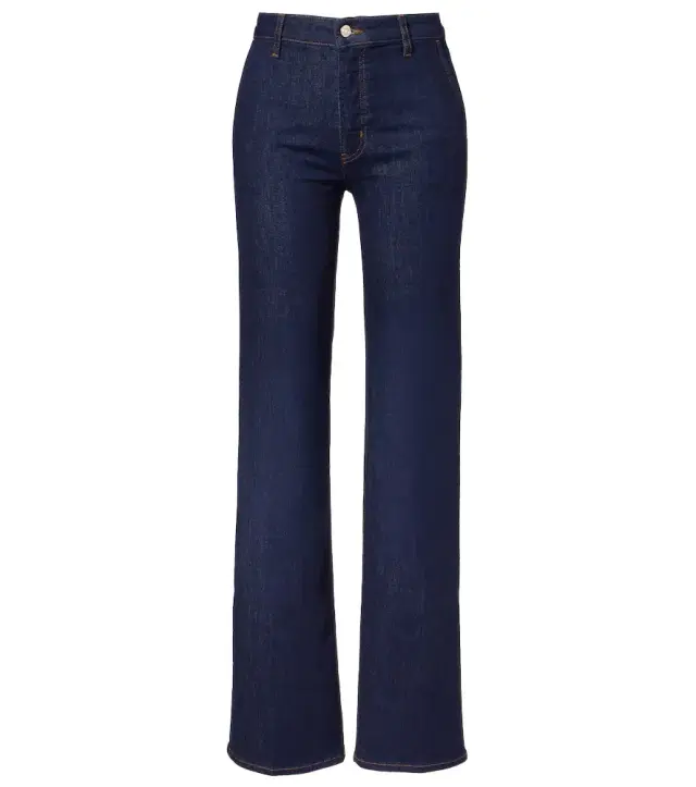 Frame High-rise straight jeans
