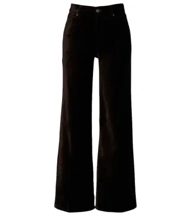 Frame Le Slim Palazzo cotton-blend velvet wide-leg pants | Thumbnail 1