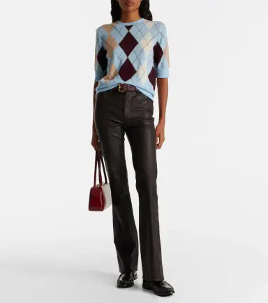 Frame Reboot Crop leather bootcut pants | Thumbnail 2 Frame Reboot Crop leather bootcut pants | Thumbnail 2