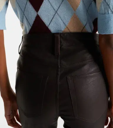 Frame Reboot Crop leather bootcut pants | Thumbnail 4 Frame Reboot Crop leather bootcut pants | Thumbnail 4