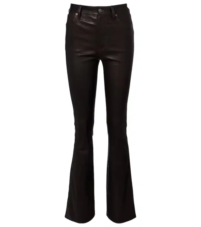 Frame Reboot Crop leather bootcut pants