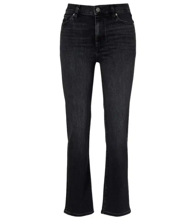Frame Le Sleek cropped high-rise straight jeans