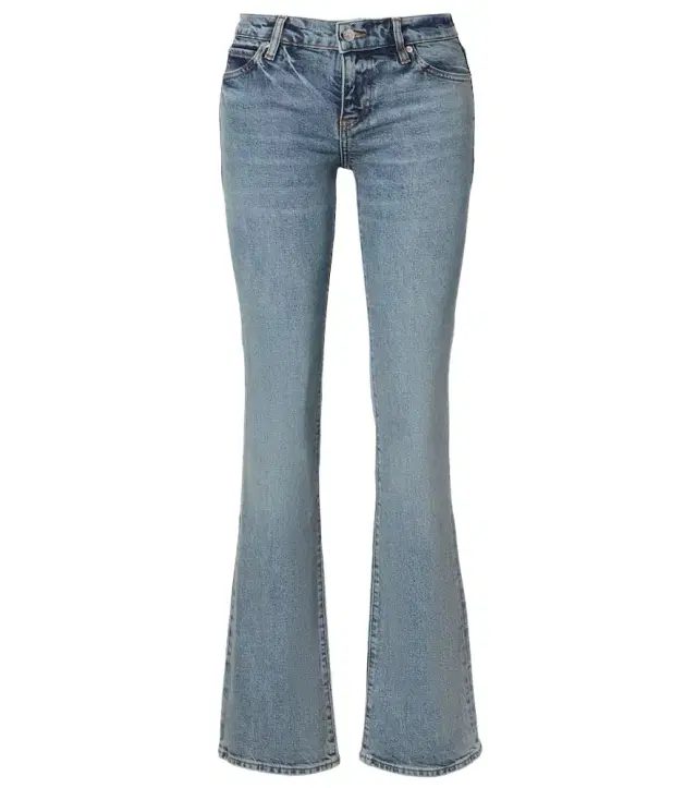 Frame Le Pixie low-rise flared jeans