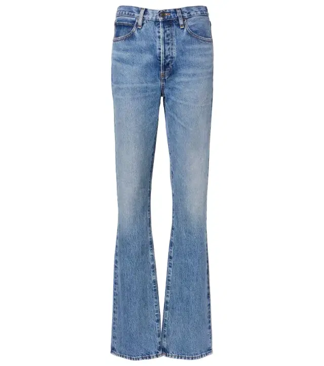 Frame Vertical high-rise straight jeans