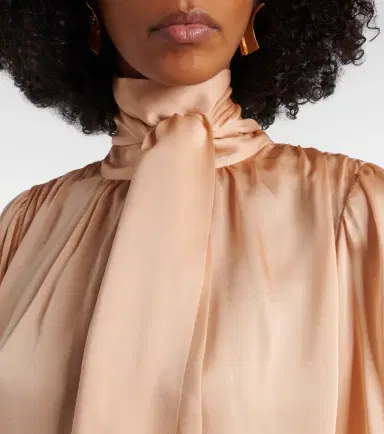 Ulla Johnson Ornament tie-neck silk chiffon blouse | Thumbnail 2 Ulla Johnson Ornament tie-neck silk chiffon blouse | Thumbnail 2