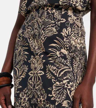 Ulla Johnson Clarisse printed cotton poplin midi skirt | Thumbnail 3