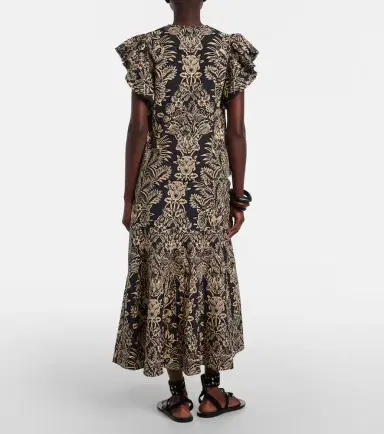 Ulla Johnson Clarisse printed cotton poplin midi skirt | Thumbnail 4