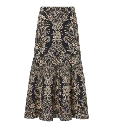 Ulla Johnson Clarisse printed cotton poplin midi skirt | Thumbnail 1