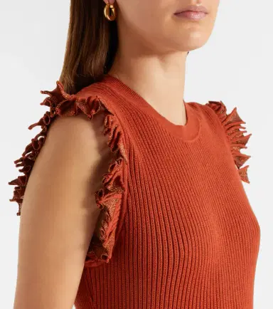 Ulla Johnson Noelle knitted lamé midi dress | Thumbnail 2