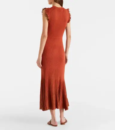 Ulla Johnson Noelle knitted lamé midi dress | Thumbnail 3