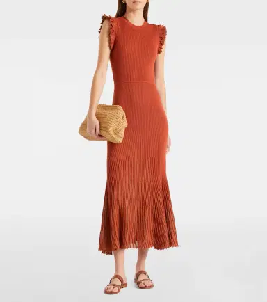 Ulla Johnson Noelle knitted lamé midi dress | Thumbnail 4