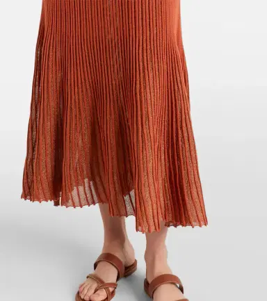 Ulla Johnson Noelle knitted lamé midi dress | Thumbnail 5