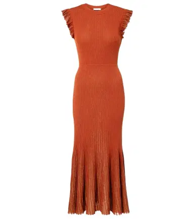 Ulla Johnson Noelle knitted lamé midi dress | Thumbnail 1
