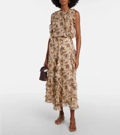 Ulla Johnson Sabra printed silk-blend chiffon top | Thumbnail 5 Ulla Johnson Sabra printed silk-blend chiffon top | Thumbnail 5
