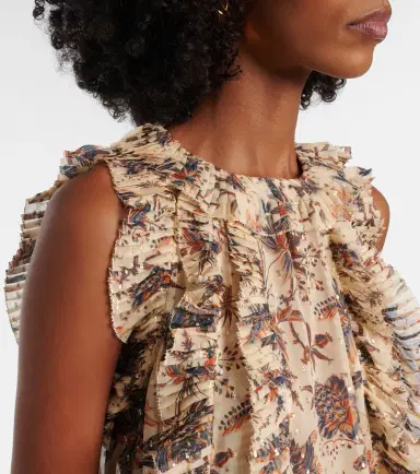 Ulla Johnson Sabra printed silk-blend chiffon top | Thumbnail 6 Ulla Johnson Sabra printed silk-blend chiffon top | Thumbnail 6