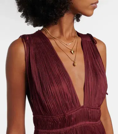 Ulla Johnson Tasneem satin plissé gown | Thumbnail 2