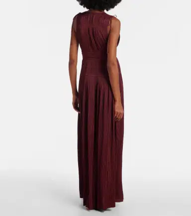 Ulla Johnson Tasneem satin plissé gown | Thumbnail 5