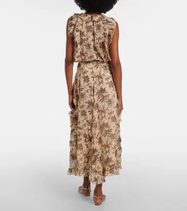 Ulla Johnson Adele printed silk-blend chiffon midi skirt | Thumbnail 2 Ulla Johnson Adele printed silk-blend chiffon midi skirt | Thumbnail 2