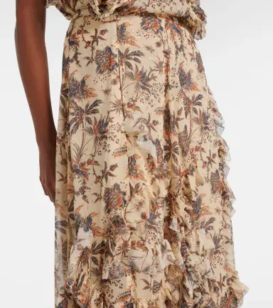 Ulla Johnson Adele printed silk-blend chiffon midi skirt | Thumbnail 4 Ulla Johnson Adele printed silk-blend chiffon midi skirt | Thumbnail 4