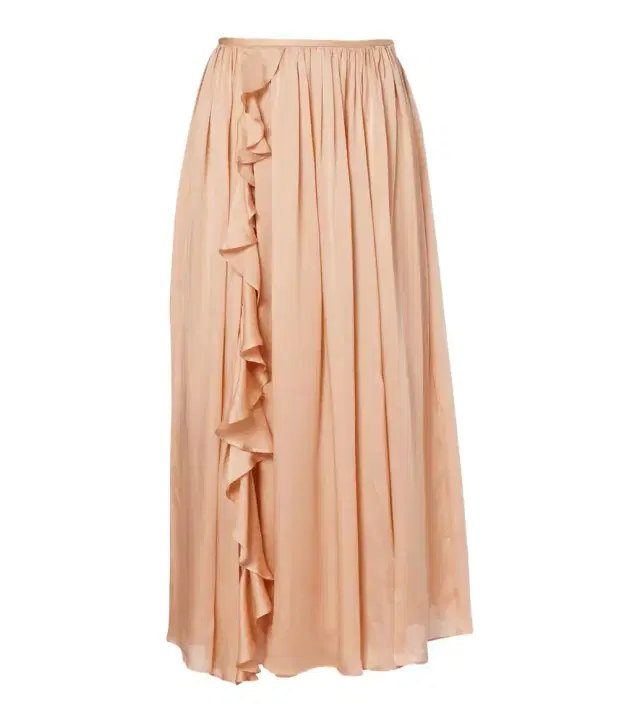Ulla Johnson Zena ruffled silk chiffon midi skirt