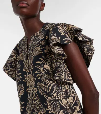 Ulla Johnson Severine printed cotton poplin top | Thumbnail 5