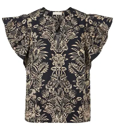 Ulla Johnson Severine printed cotton poplin top | Thumbnail 1