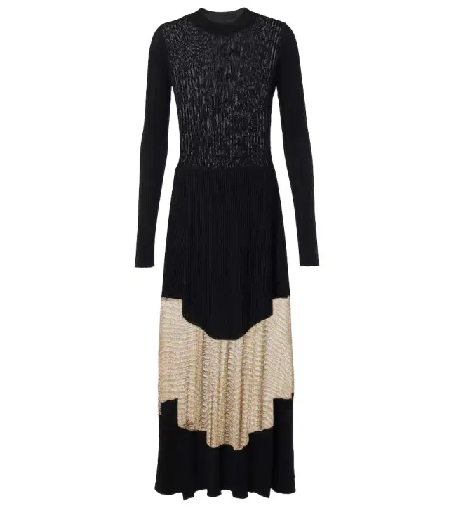 Ulla Johnson Roanne knitted lamé maxi dress