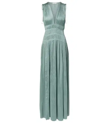 Ulla Johnson Tasneem satin plissé gown | Thumbnail 1