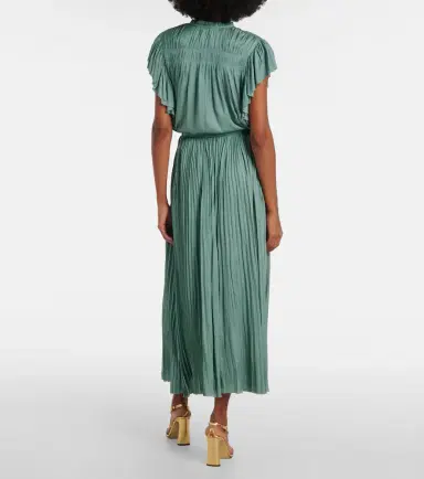 Ulla Johnson Lulu satin plissé maxi skirt | Thumbnail 2