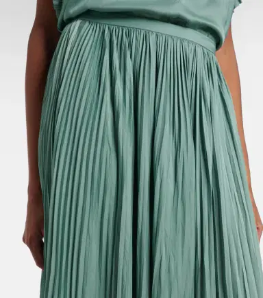 Ulla Johnson Lulu satin plissé maxi skirt | Thumbnail 3