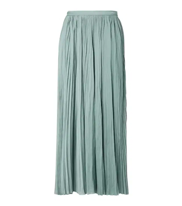 Ulla Johnson Lulu satin plissé maxi skirt